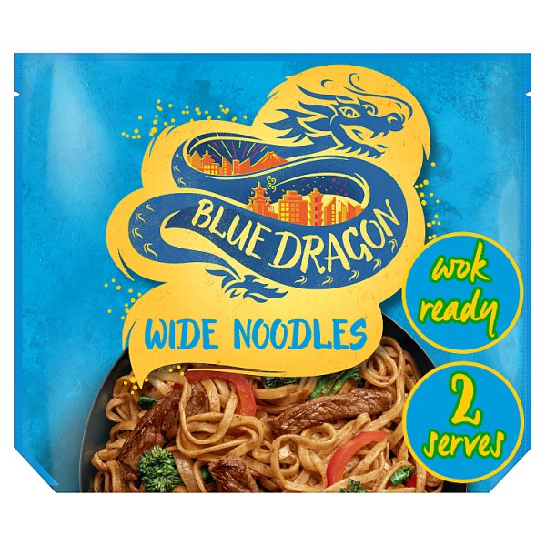 Blue Dragon Wide Wok Ready Noodles 300g pack shot