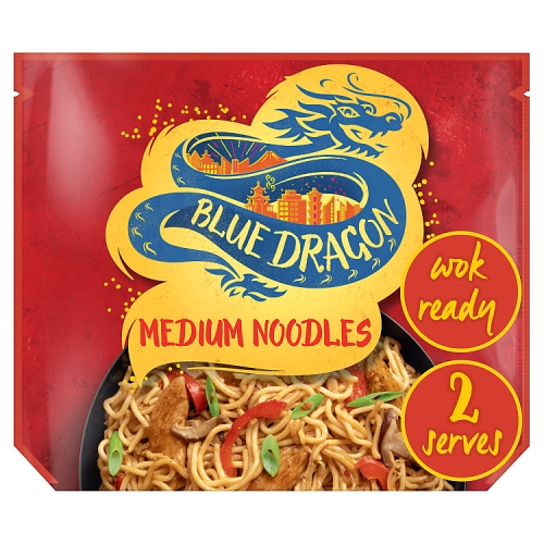 Blue Dragon Medium Wok Ready Noodles 300g pack shot