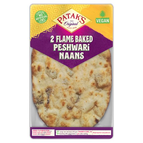 Pataks Peshwari Naan X2 220g pack shot