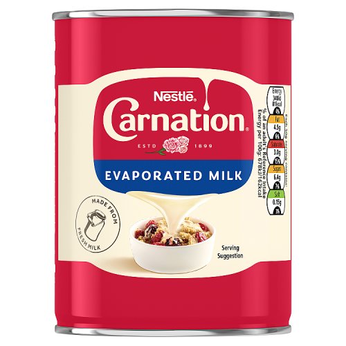 Carnation Evaporated Milk (12 x 410g) pack shot