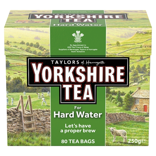 Taylors Yorkshire Hard Water Tea Bags 80s pack shot