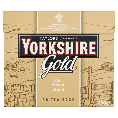 Yorkshire Gold Tea Bags 80s 250g pack shot
