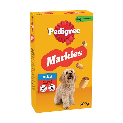 Pedigree Markies Biscuits Mini Dog Treats 500g pack shot