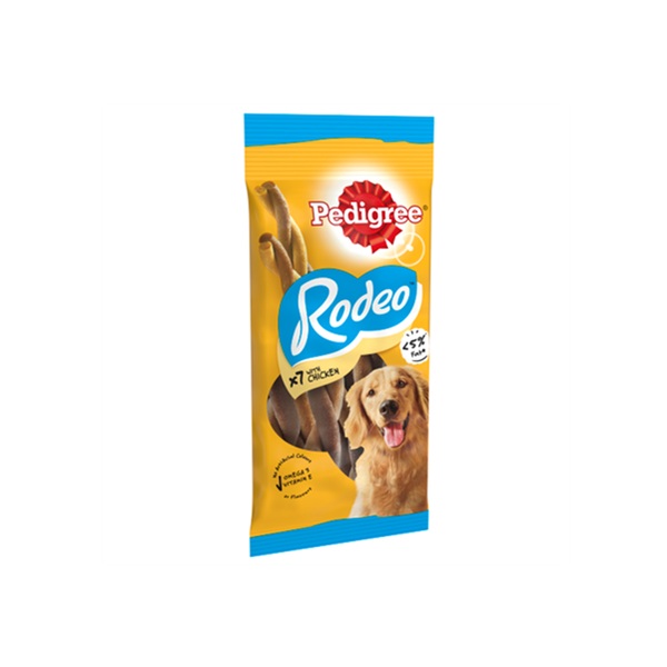 Pedigree Rodeo Dog Treats & Chicken 7 Stick 123g pack shot