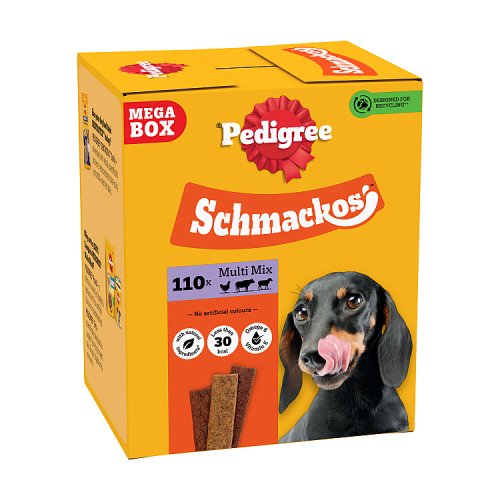 Pedigree Schmackos Dog Treats Meat Variety 110 Stick 790g pack shot
