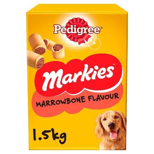 Pedigree Markies Biscuits Dog Treats With Marrowbone 1.5Kg pack shot