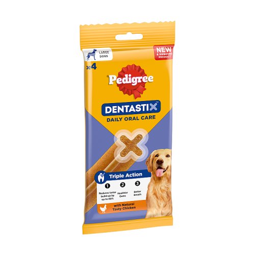 Pedigree Dentastix Large Dog Treats 154g pack shot