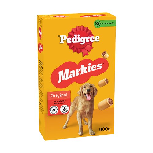 Pedigree Markies Biscuits Dog Treats with Marrowbone 500g pack shot