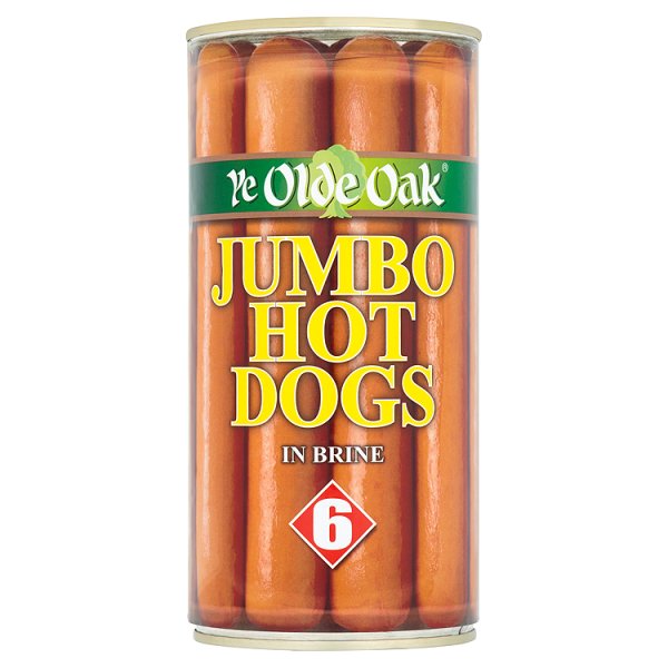 Ye Olde Oak Jumbo Hotdogs 6s 560g pack shot