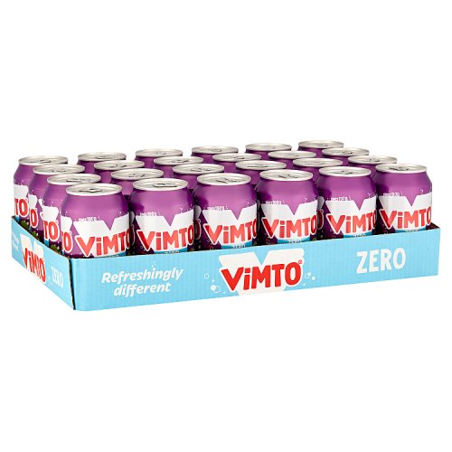 Vimto Fizzy Zero Can 330ml pack shot