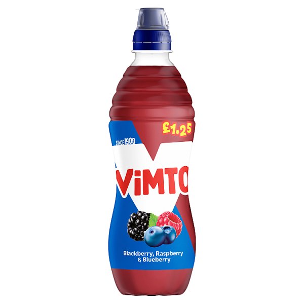 Vimto Still Sportscap Blackberry Raspberry & Blueberry PM £1.25 500ml pack shot