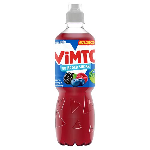 Vimto Blackberry Raspberry & Blueberry Still NAS PM £1.30 500ml pack shot