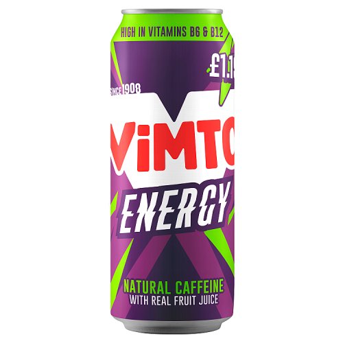Vimto Energy Original PM £1.19 500ml pack shot