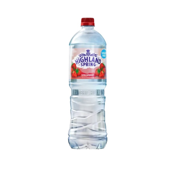 Highland Spring Still Water Strawberry 500ml pack shot
