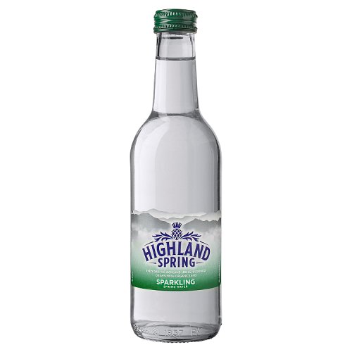 Highland Spring Sparkling Water Glass 330ml pack shot