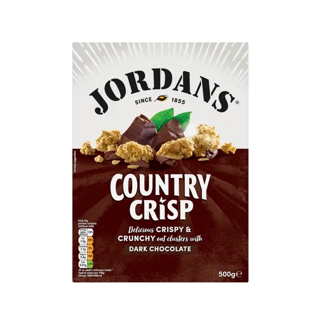 Jordans Country Crisp with 70% Cocoa Dark Chocolate 500g pack shot
