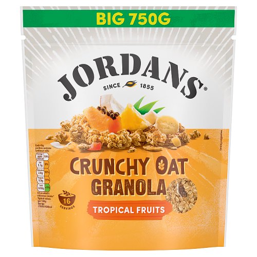 Jordans Crunchy Granola Tropical Fruit Bag 750g pack shot
