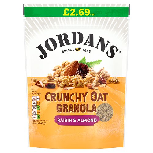 Jordans Crunchy Oat Granola Raisin And Almond PM £2.69 450g pack shot