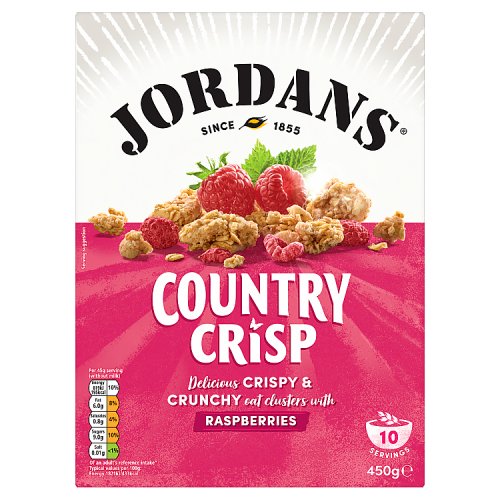 Jordans Country Crisp Raspberry 450g pack shot