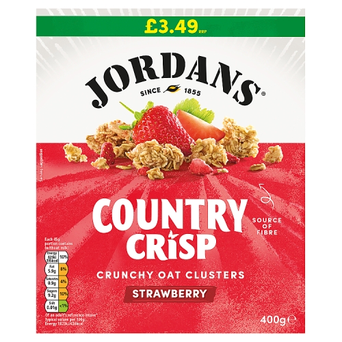Jordans Cc Strawberry PM £3.49 400g pack shot