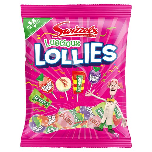 Swizzels Luscious Lollies 176g pack shot