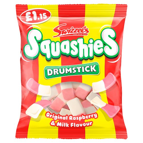 Swizzels Squashies Drumstick PM £1.15 120g pack shot