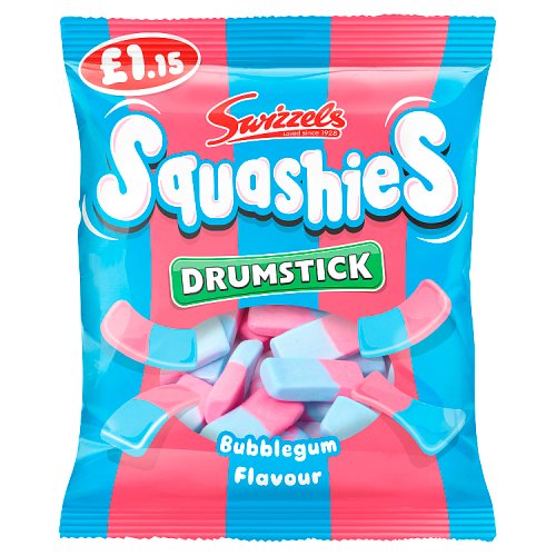 Swizzels Squashies Bubblegum PM £1.15 120g pack shot