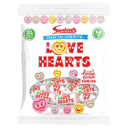 Swizzels Mini Love Hearts Clipstrip 76g pack shot