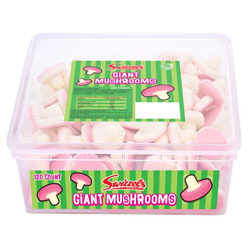 Swizzels Foam Mushrooms Tub 120pk pack shot