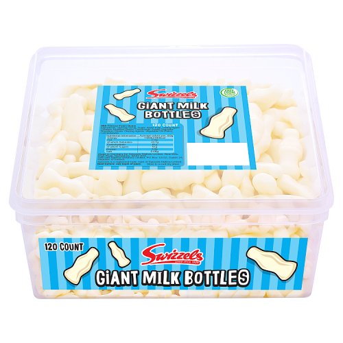 Swizzels Milk Chocolate Sharing Bar Bottles Tub 120pk pack shot