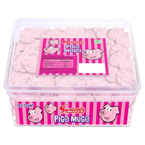 Swizzels Pig Mugs Tub 120pk pack shot