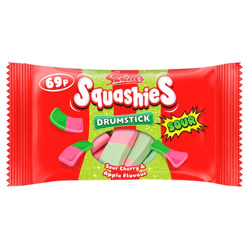 Swizzels Squashies Sour Cherry & Apple PM 69p 60g pack shot