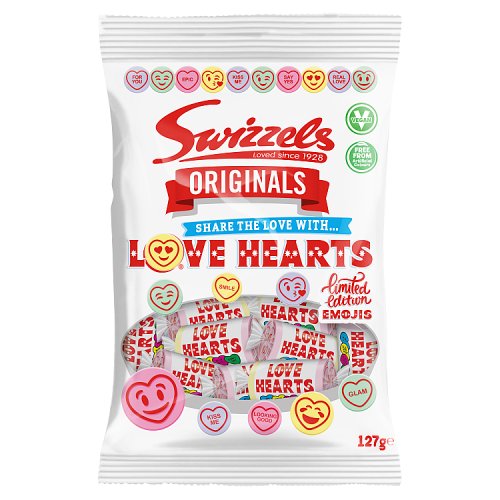 Swizzels Original Love Hearts 127g pack shot