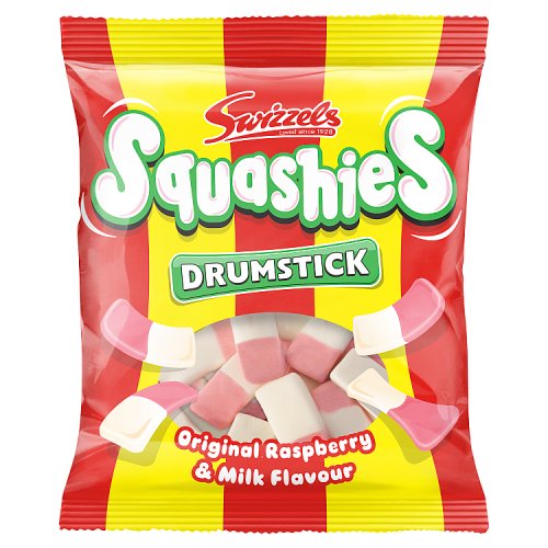 Swizzels Squashies Drumstick Original Rasp & Milk 120g pack shot