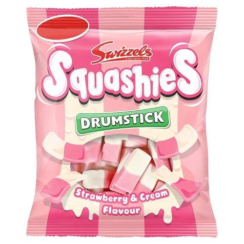 Swizzels Squashies Strawberry & Cream PM £1.15 120g pack shot