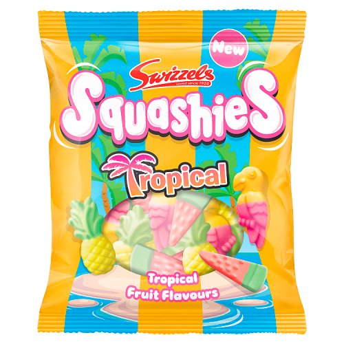 Swizzels Squashies Tropical 100g pack shot