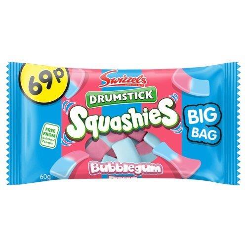 Swizzels Squashies Bubblegum PM 69p 60g pack shot