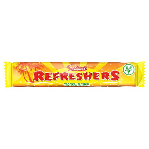 Swizzels Chew Bar Refreshers Tropical PM 20p 18g pack shot