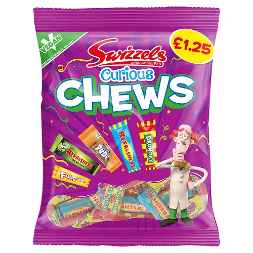 Swizzels Curious Chews Bag PM £1.25 135g pack shot