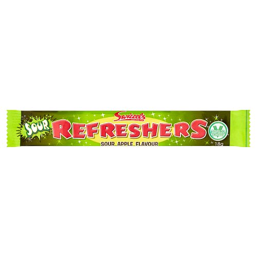 Swizzels Chew Bar Refreshers Sour Apple 18g pack shot