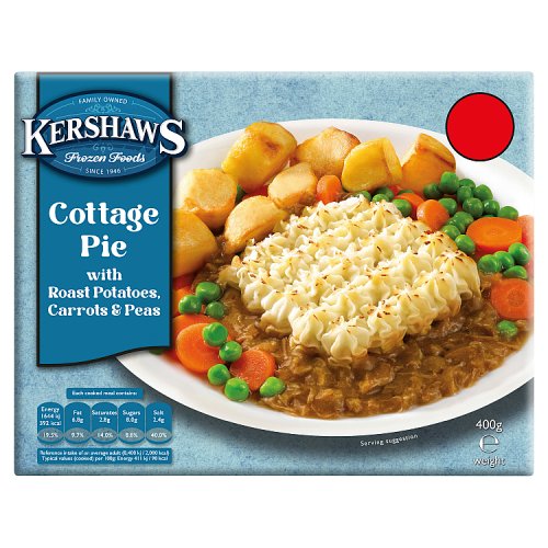 Kershaws Cottage Pie PM £2.75 400g pack shot