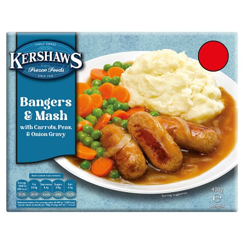 Kershaws Bangers & Mash PM £2.75 400g pack shot