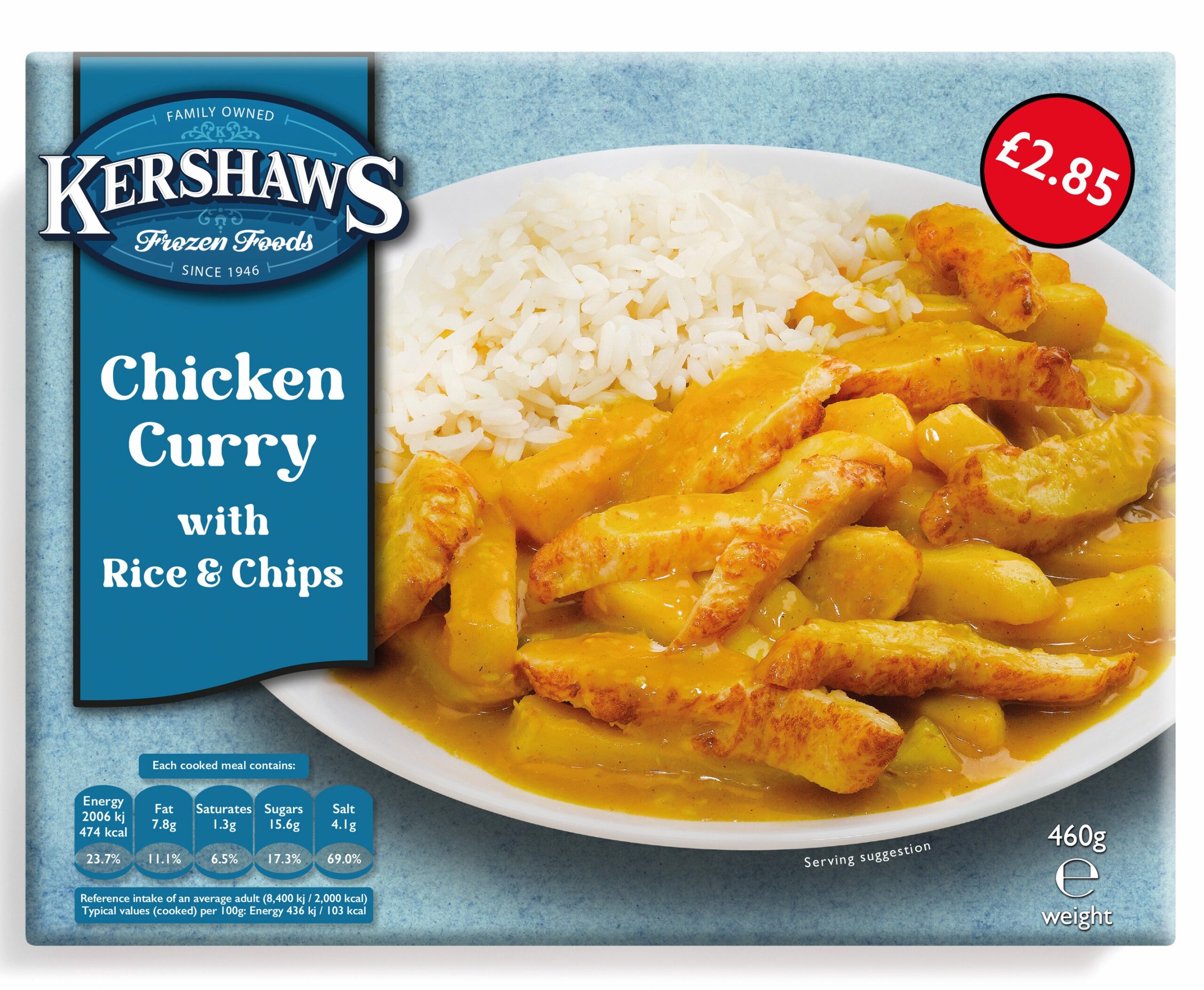 12 Kershaws Chicken Curry £2.85 460g pack shot