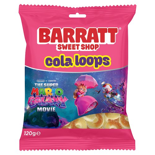 Barratt Super Mario Galaxy Cola Loops 120g pack shot