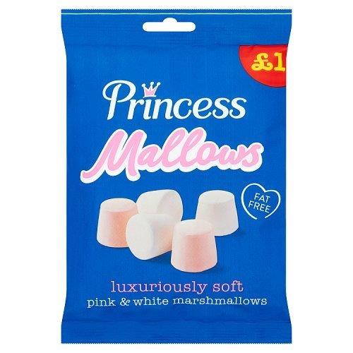 Princess Pink & White Marshmallows PM £1 150g pack shot
