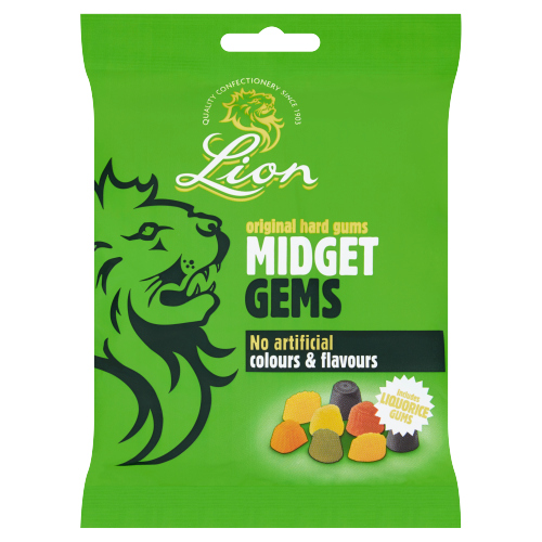 Lion Mini Gems 190g pack shot