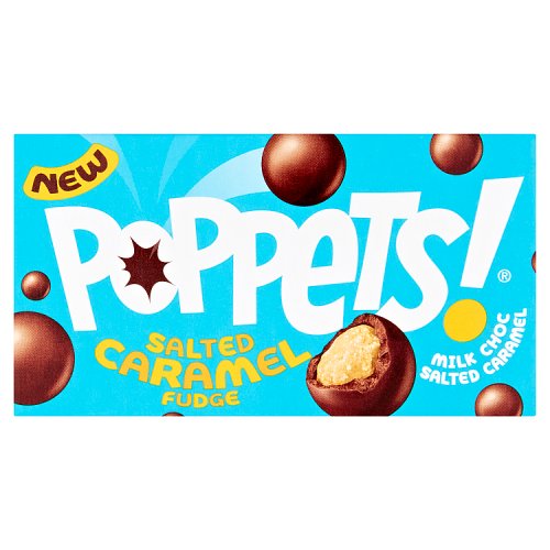 Poppets Chocolate Salted Caramel Fudge 40g pack shot