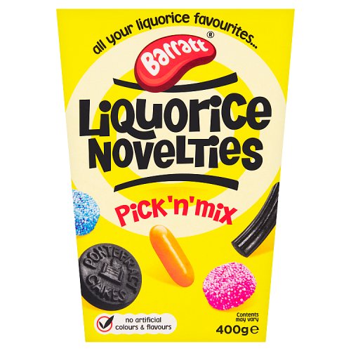 Barratt Liquorice Novelties Carton 400g pack shot