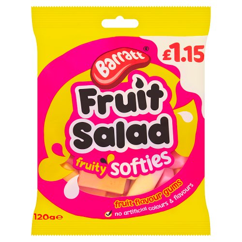 Barratt Fruit Salad Softies PM £1.15 120g pack shot