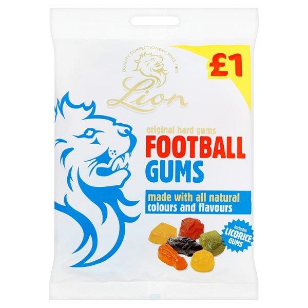 Lion Football Gums PM £1.25 130g pack shot
